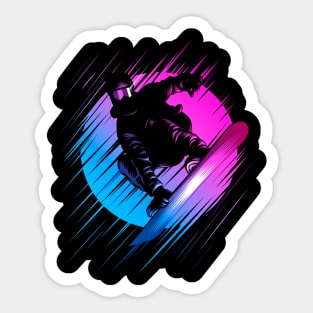 Rising Snowboard Sticker